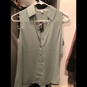 Express button down blouse